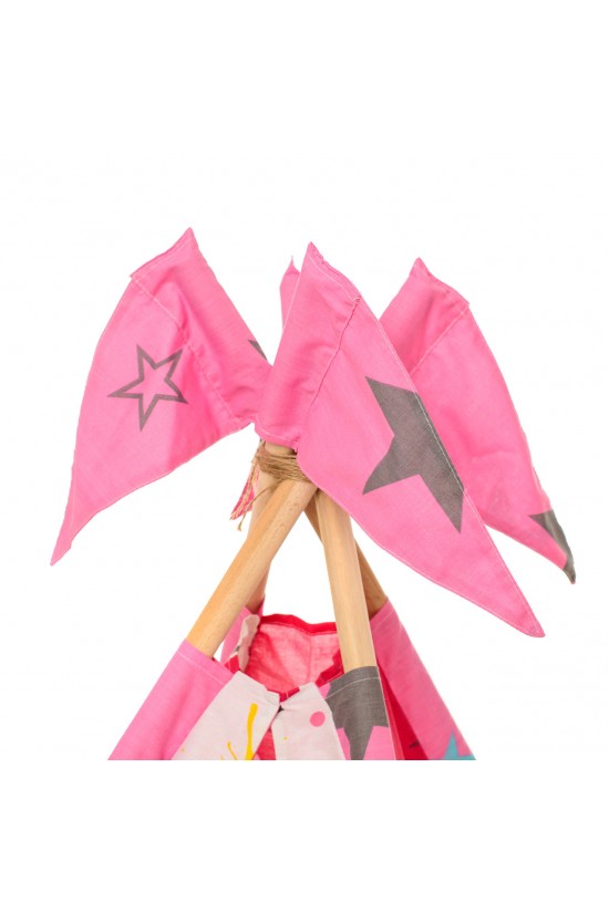 Вигвам детская игровая палатка Kospa Миньоны 160х115х115 см Розовый