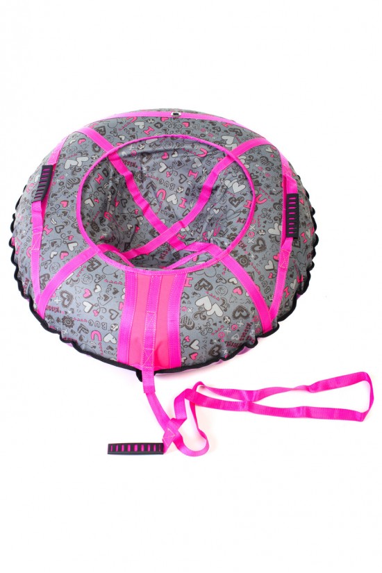 Надувные санки-ватрушка Kospa Усиленный ILY Розовый 120 см